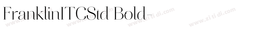 FranklinITCStd Bold字体转换